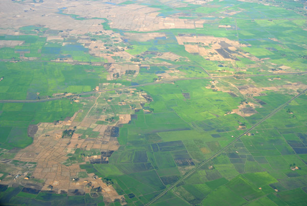 Farmland northeast of Yangon, Myanmar