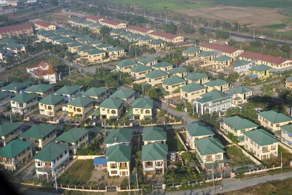 Modern subdivision, Khayae Rin Road, Mingaladon, Myanmar, next to Yangon Airport