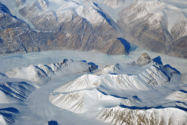 Glaciers, eastern Greenland (N73)