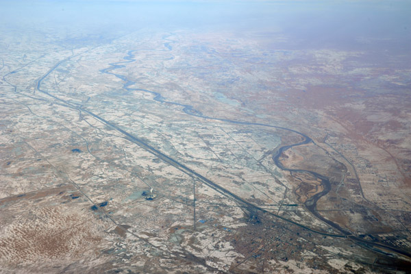 Dengkou on the Yellow River, Inner Mongolia, China