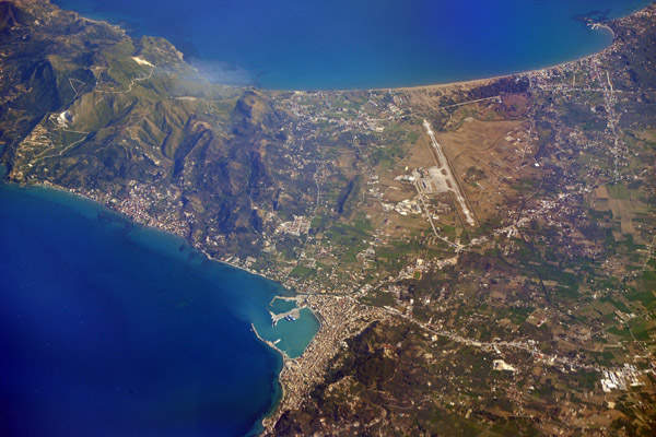 Zakynthos Town and ZTH airport, Greece
