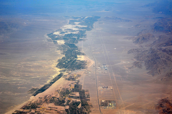 The main road leading west from Kerman, Iran