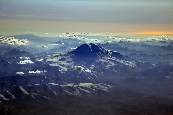 Mt. Elbrus (5642m/18,510ft), Caucasus Mountains, Russia-Georgia