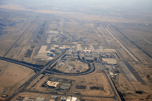 Kuwait International Airport, looking south