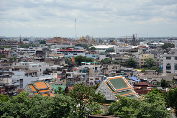 The Grand Palace in the distance from the Golden Mount