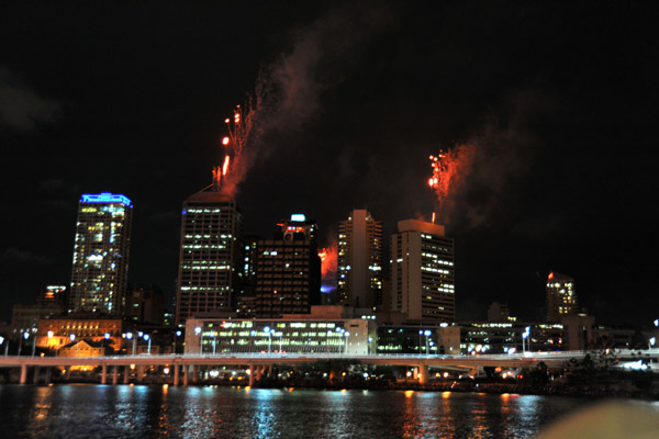 Pyrotechnic display - Brisbane River Fire 2010