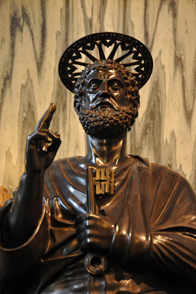 Westminster Cathedral's copy of the Vatican statue of St. Peter