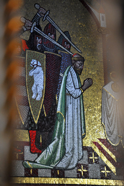 Mosaic of St. Thomas Becket (1118-1170), Archbishop of Canterbury