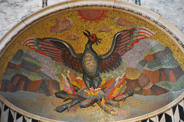 Niche with a mosaic of a phoenix, Westminster Cathedral