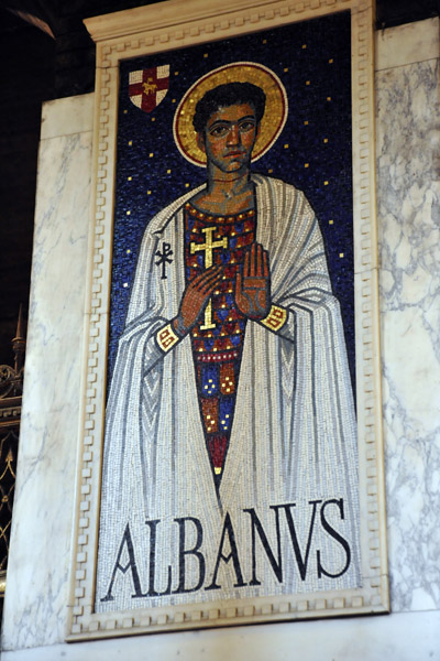 Mosaic of St. Albans, the first British Christian martyr (308)