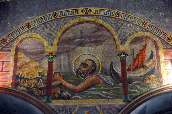 Mosaic of St. Paul Shipwrecked off Malta, Westminster Cathedral