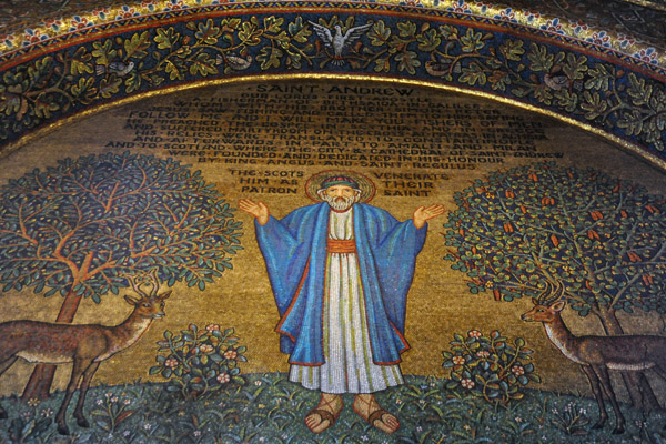 Mosaic of St. Andrew, the First Apostle and Patron Saint of Scotland