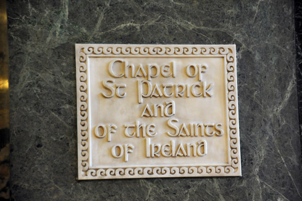Chapel of St. Patrick and the Saints of Ireland, Westminster Cathedral