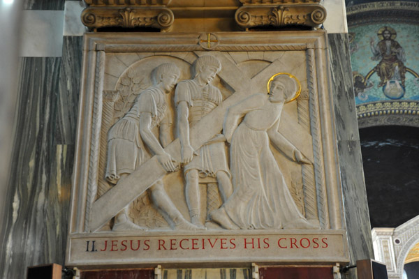 Westminster Cathedral Stations of the Cross - II. Jesus Received His Cross