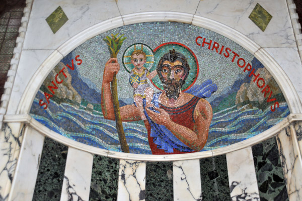 Westminster Cathedral mosaic - St. Christopher