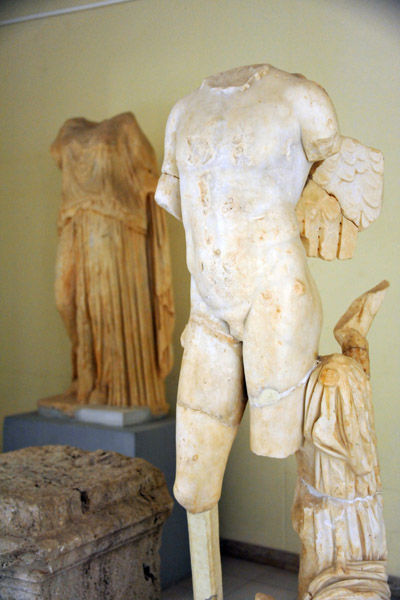 Male figure with remnants of wings