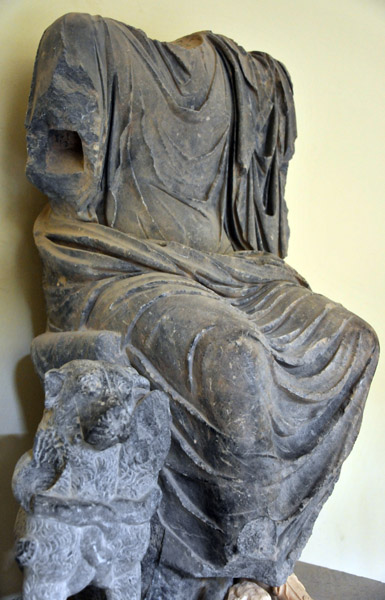 Cult statue of Serapis on a throne, reign of Antonius Pius