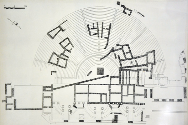 Layout of the Roman Theatre, Leptis Magna