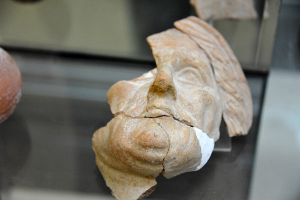 Terracotta fragment of a face