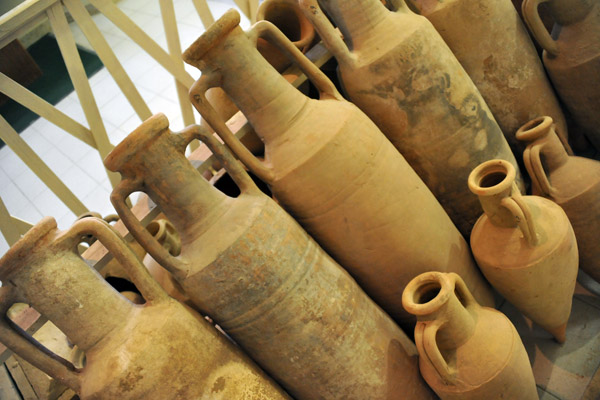 Large storage jars, Leptis Magna Museum