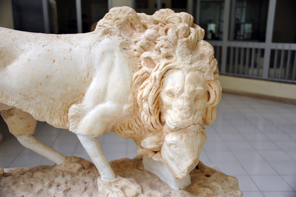 Lion with prey, Leptis Magna Museum