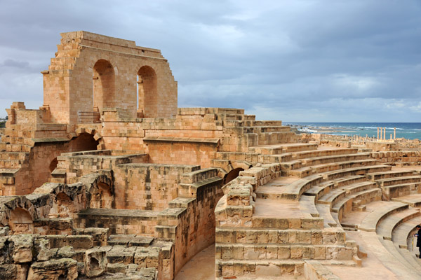 The Roman Theater of Sabratha was once the largest theater in Africa