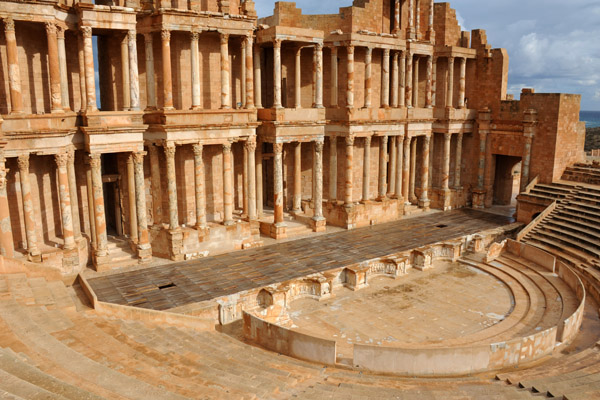 The Sabratha Theater could originally seat 5000 - today it's only 1500