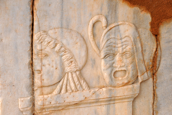 Theatrical masks - Theater of Sabratha