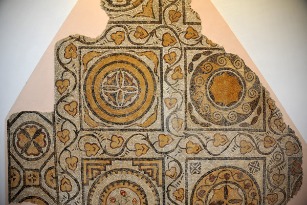 Floor mosaic in Gallery 1 of the East Wing, Roman Museum, Sabratha
