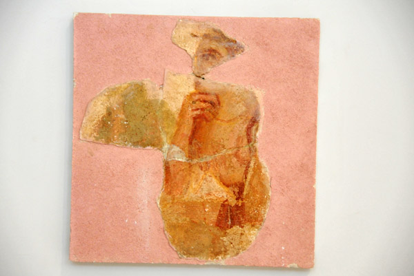 Fresco fragment - Roman Museum, Sabratha