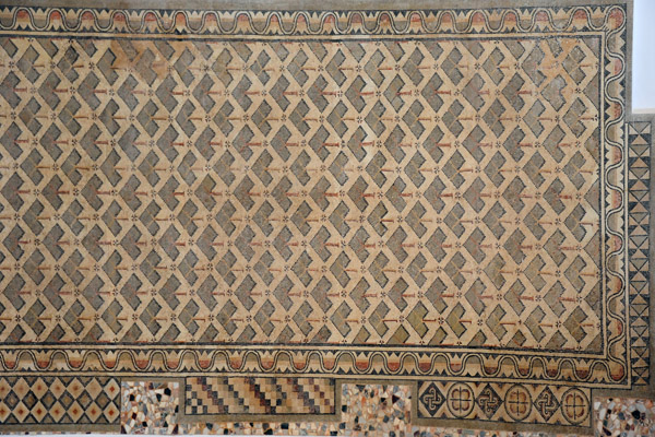 Mosaic floor from the right ailse, Basilica of Jusinian