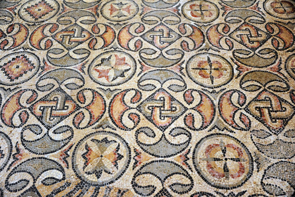 Basilica of Justinian - side aisle mosaic detail