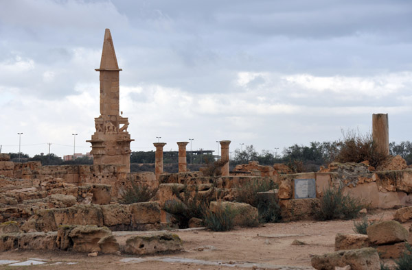 Near the Residential Quarter is the Mausoleum of Bes, a well known monument in Sabratha