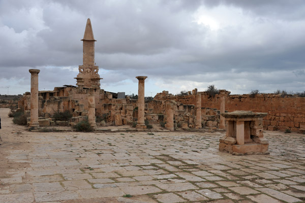 The Mausoleum of Bes, dismantled by the Byzantines, was re-erected by 20th C. archaeologists