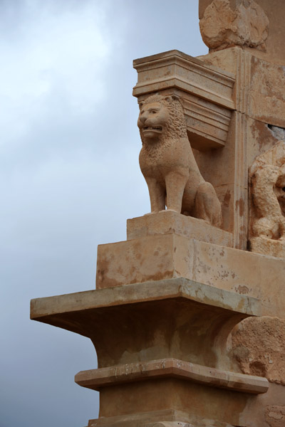 Lion protecting the Mausoleum of Bes