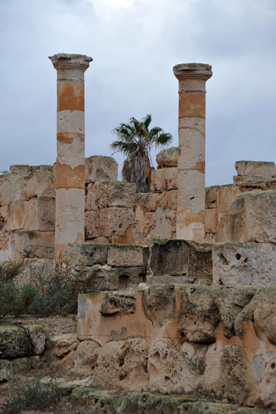 A pair of columns in the old Residential Quarter