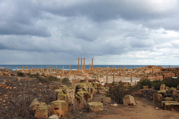 Crossing the Byzantine Walls (6th C.) you enter Sabratha's town center