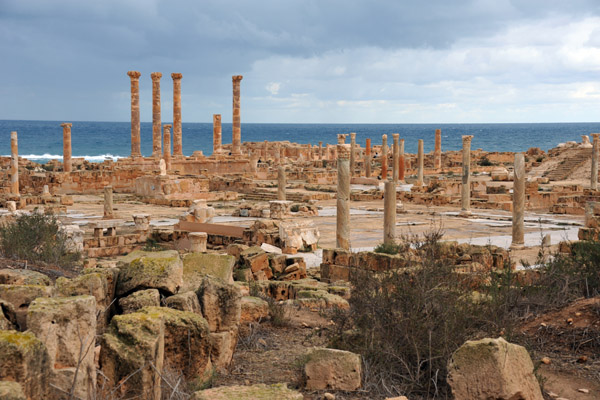 The center of Sabratha with the forum and numerous temples