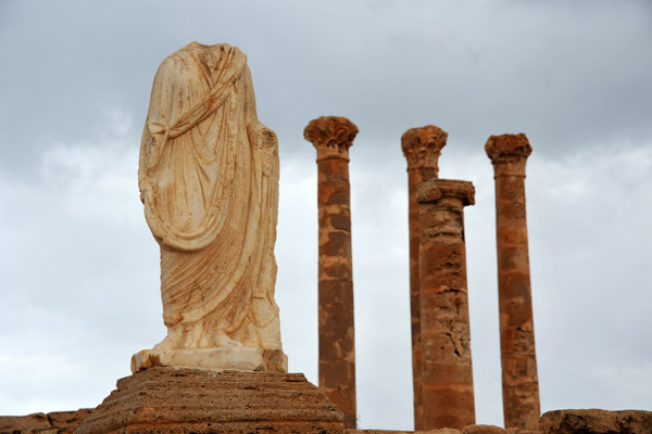 Headless statue of Flavius Tullus, 2nd Century benefactor of Sabratha