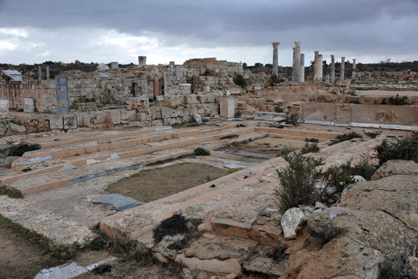 After the devastating earthquake of 365 AD, Sabratha became a much smaller city, only partially rebuilt by the Byzantines