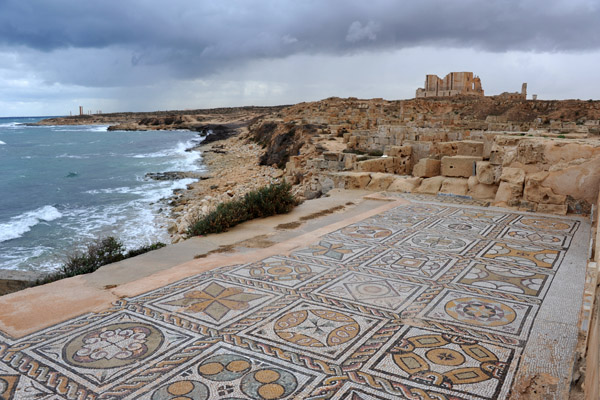 Mosaic floor of the Seaward Baths, Sabratha
