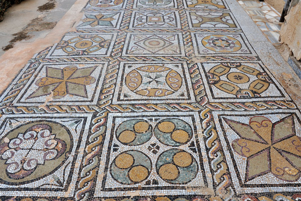 Mosaic floor of the Seaward Baths, Sabratha