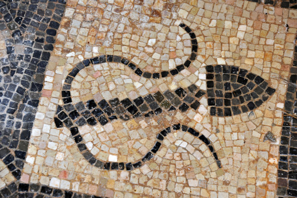 Mosaic design, Theater Baths, Sabratha