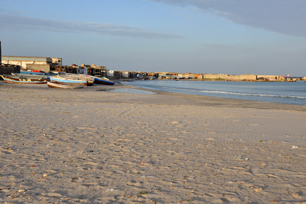 Fishermen's village at the port of Al Khoms