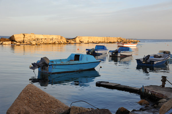 Port of Al Khoms, sunset