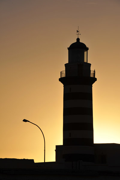 Lighthouse at sunset, Al Khoms