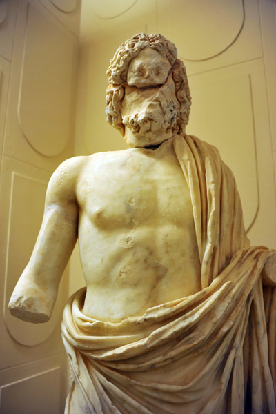 Statue of Asclepius, god of medicine and healing