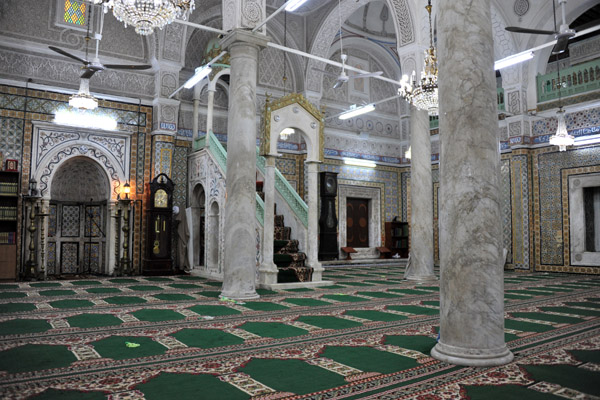 Prayer all with mihrab and minbar