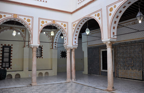 Passing through a courtyard off the souq which leads to the Ahmed Pasha Karamanli Mosque