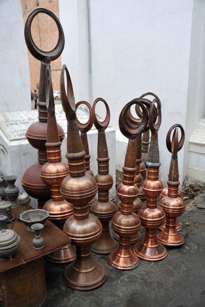 Copper minaret tops, Tripoli